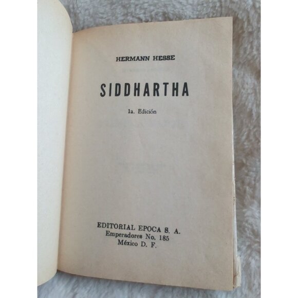 Siddhartha Hermann Hesse Spanish Edition 1971 First Edition HC DJ Vtg Epoca S.A. - Picture 6 of 10